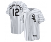 Men's Chicago White Sox #12 Colson Montgomery White Cool Base Stitched Baseball Jersey