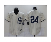 Men's Chicago White Sox #24 Yasmani Grandal Cream 2021 Field of Dreams Jersey