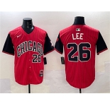 Men's Chicago White Sox #26 Korey Lee Red Black 2025 City Connect Limited Stitched Baseball Jersey