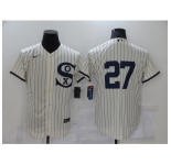 Men's Chicago White Sox #27 Lucas Giolito Cream Elite 2021 Field of Dreams Jersey