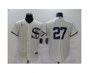 Men's Chicago White Sox #27 Lucas Giolito Cream Elite 2021 Field of Dreams Jersey