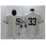 Men's Chicago White Sox #33 James McCann Cream Elite 2021 Field of Dreams Jersey