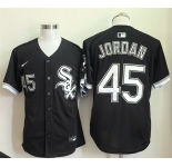 Men's Chicago White Sox #45 Michael Jordan Black Limited Stitched Baseball Jersey