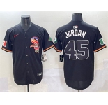 Men's Chicago White Sox #45 Michael Jordan Black Mexico Limited Stitched Baseball Jersey