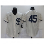 Men's Chicago White Sox #45 Michael Jordan Cream Game 2021 Field of Dreams Jersey