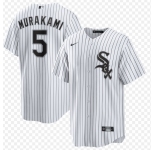 Men's Chicago White Sox #5 Munetaka Murakami Nike White Home Replica Jersey