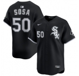 Men's Chicago White Sox #50 Lenyn Sosa Black 2025 Alternate Limited Stitched Baseball Jersey