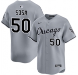 Men's Chicago White Sox #50 Lenyn Sosa Gray 2025 Limited Stitched Baseball Jersey