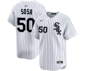 Men's Chicago White Sox #50 Lenyn Sosa White 2025 Home Limited Stitched Baseball Jersey