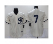Men's Chicago White Sox #7 Tim Anderson Cream 2021 Field of Dreams Jersey