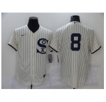 Men's Chicago White Sox #8 Bo Jackson Cream Elite 2021 Field of Dreams Jersey