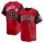 Men's Chicago White Sox #88 Luis Robert Jr. Red Black 2025 City Connect Limited Stitched Baseball Jersey
