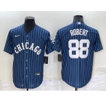 Men's Chicago White Sox #88 Luis Robert Navy Cool Base Stitched Jersey