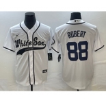 Men's Chicago White Sox #88 Luis Robert White Cool Base Stitched Baseball Jersey