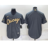 Men's Chicago White Sox Blank Grey 2022 All Star Stitched Cool Base Nike Jersey