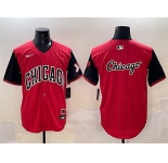 Mens Chicago White Sox Team Big Logo Red Black 2025 City Connect Limited Stitched Baseball Jersey