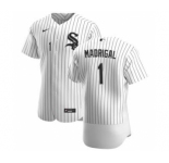 Men's Nike Chicago White Sox #1 Nick Madrigal White Home 2020 Authentic Player Baseball Jersey