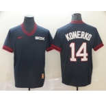 Men's Nike Chicago White Sox #14 Paul Konerko Navy Blue M&N MLB Jersey