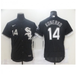 Men's Nike Chicago White Sox #14 Paul Konerko Replica Black Alternate Jersey