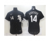 Men's Nike Chicago White Sox #14 Paul Konerko Replica Black Alternate Jersey