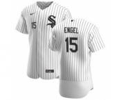 Men's Nike Chicago White Sox #15 Adam Engel White Home 2020 Authentic Player Baseball Jersey