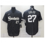 Men's Nike Chicago White Sox #27 Lucas Giolito Black Alternate Jersey