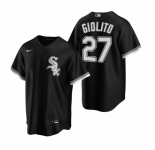 Men's Nike Chicago White Sox #27 Lucas Giolito Black Alternate Stitched Baseball Jersey