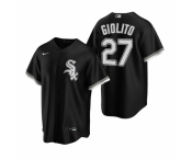 Men's Nike Chicago White Sox #27 Lucas Giolito Black Alternate Stitched Baseball Jersey
