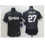 Men's Nike Chicago White Sox #27 Lucas Giolito Black Alternate Stitched Jersey