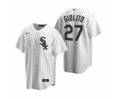 Men's Nike Chicago White Sox #27 Lucas Giolito White Home Stitched Baseball Jersey