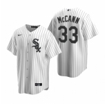 Men's Nike Chicago White Sox #33 James McCann White Home Stitched Baseball Jersey