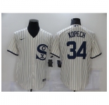 Men's Nike Chicago White Sox #34 Michael Kopech Cream Game 2021 Field of Dreams Jersey