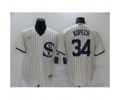 Men's Nike Chicago White Sox #34 Michael Kopech Cream Game 2021 Field of Dreams Jersey