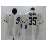 Men's Nike Chicago White Sox #35 Frank Thomas Cream Elite 2021 Field of Dreams Jersey