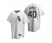 Men's Nike Chicago White Sox #40 Reynaldo Lopez White Home Stitched Baseball Jersey