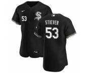 Men's Nike Chicago White Sox #53 Jonathan Stiever Black Alternate 2020 Authentic Player Baseball Jersey