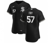 Men's Nike Chicago White Sox #57 Jace Fry Black Alternate 2020 Authentic Player Baseball Jersey