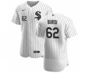 Men's Nike Chicago White Sox #62 Zack Burdi White Home 2020 Authentic Player Baseball Jersey