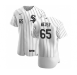 Men's Nike Chicago White Sox #65 Codi Heuer White Home 2020 Authentic Player Baseball Jersey