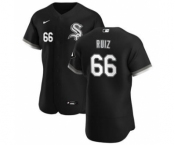 Men's Nike Chicago White Sox #66 Jose Ruiz Black Alternate 2020 Authentic Player Baseball Jersey
