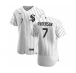 Men's Nike Chicago White Sox #7 Tim Anderson White Home 2020 Authentic Player Baseball Jersey