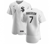 Men's Nike Chicago White Sox #7 Tim Anderson White Home 2020 Authentic Player Baseball Jersey