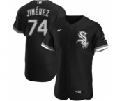 Men's Nike Chicago White Sox #74 Eloy Jimenez 2020 Black Alternate Authentic Player Baseball Jersey