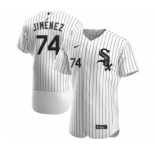 Men's Nike Chicago White Sox #74 Eloy Jimenez 2020 White Home Authentic Player Baseball Jersey