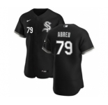 Men's Nike Chicago White Sox #79 Jose Abreu Black Alternate 2020 Authentic Player Baseball Jersey