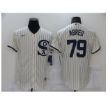 Men's Nike Chicago White Sox #79 Jose Abreu Cream Elite 2021 Field of Dreams Jersey