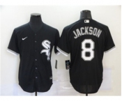 Men's Nike Chicago White Sox #8 Bo Jackson Black 2020 Baseball Cool Base Jersey