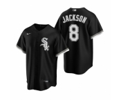 Men's Nike Chicago White Sox #8 Bo Jackson Black Alternate Stitched Baseball Jersey