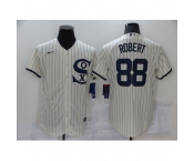 Men's Nike Chicago White Sox #88 Luis Robert Cream Elite 2021 Field of Dreams Jersey