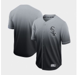 Men's Nike Chicago White Sox Blank Grey Fade Jersey